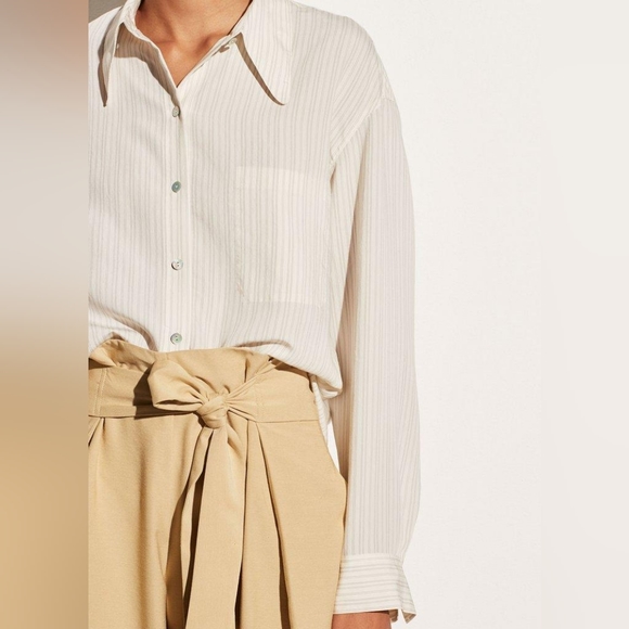 Vince Tops - New) VINCE Antique Stripe Button DownStyle # V757712563 Size M